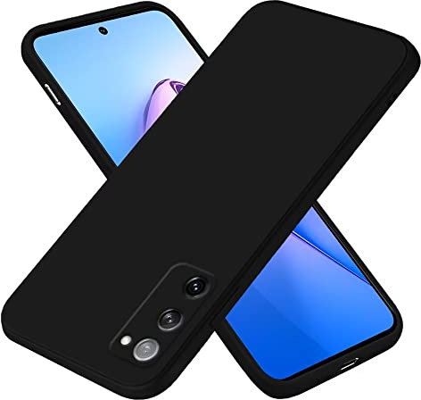 EASSGU Custodia per Samsung Galaxy S20 FE (6.5 Inches), Cover Morbida in Silicone TPU - Nero