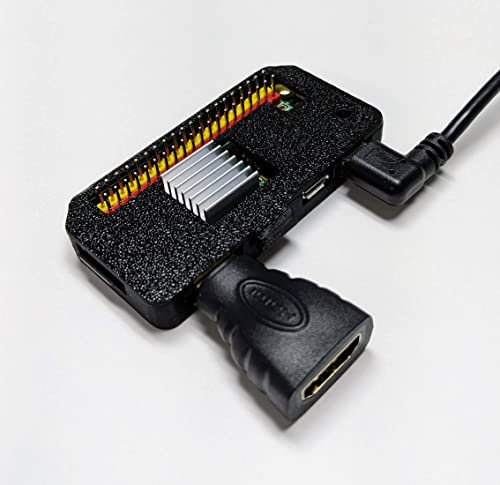 Compact Raspberry Pi Zero and Orange Pi Zero 2W Protective Case (Black)