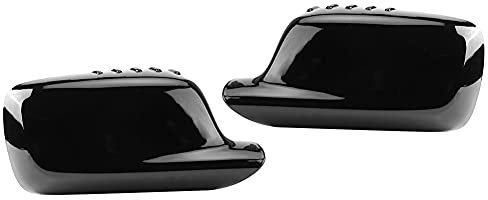 E46 Spiegelkappen,E46 Spiegel,E46,Autospiegel Paar Links Rechts Rückspiegelabdeckung 51167074236 Passend Für E46 323Ci 325Ci 328Ci E65 E66