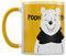 Winnie the Pooh - Design intérieur de la tasse en deux faces de couleur (taille unique) (jaune, blanc)