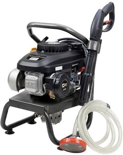 SIP TEMPEST CW-P 145AX Petrol Pressure Washer 3.2hp 145 Bar 420L/hr Suction | No Mains Water or Power, Water Butt Suction, 76dB(A) Sound Power, Patio Driveway Decking Cleaner, 7.5m Hose, 5 Nozzles, 19kg