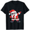 Dabbing Weihnachtsmann mit Weihnachtsmütze Geschenk Nikolaus T-Shirt