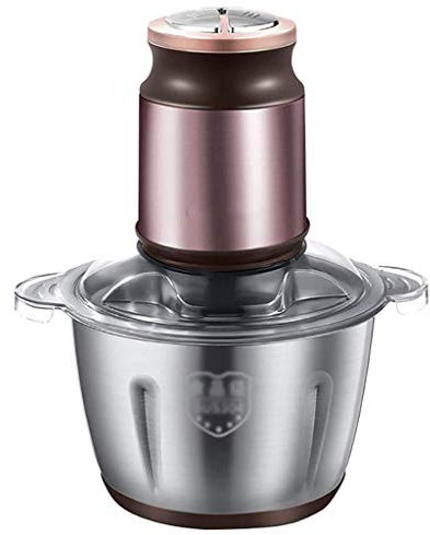 GaRcan Tritatutto Elettrico, Robot da Cucina, Tritatutto in Ciotola di Vetro per Carne, Verdure, Frutta e Noci, Acciaio Inossidabile