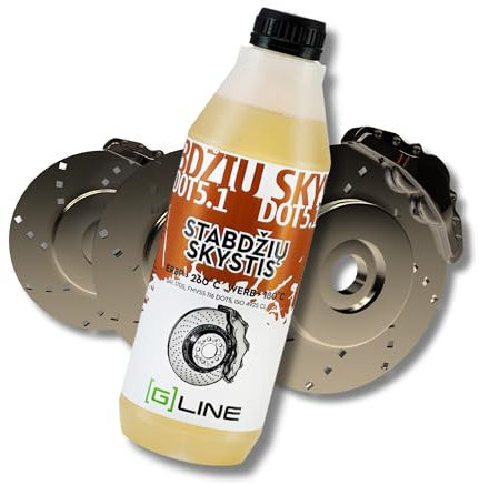 [G]Line DOT5.1 Hochleistungs-Bremsflüssigkeit 1L - Vollsynthetisch für Autos & Motorräder, entspricht FMVSS 116 SAE J1705 ISO4925, ideal bei Extremtemperaturen, Korrosionsschutz, sicher für Dichtungen