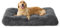 BEDSURE Flauschiges Hundebett Grosse Hunde - 89x58x8 cm Hundebett waschbar für große Hunde, rutschfeste Unterseite, plüsch Hundekissen Grosse Hunde, Dunkelgrau
