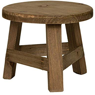Pflanzenständer aus | Rundes Bonsai-Gestell aus | Holzhocker | Hoher Hocker Pflanzenständer Multifunktionaler Blumentopfhalter aus | Kleiner Pflanzenständer für Haus, Garten, Wohnzimmer