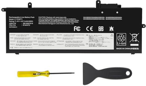 ASUNCELL 11.4V/48Wh L17C6P71 Laptop Battery for Lenovo ThinkPad X280 Series, Lenovo ThinkPad A285 Series, L17C6P71 L17L6P71 L17M6P71 L17M6P72 L17S6P71 01AV470 01AV471 01AV472 01AV484