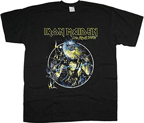 Iron Maiden Live After Death Official Tee T-Shirt Mens Unisex (Medium) Black