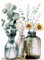 AIRDEA Blume Diamond Painting Erwachsene, DIY 5D Abstrakte Landschaft Diamant Painting Bilder, Bastelset Erwachsene Frauen als Haus Wanddeko 30x40 cm