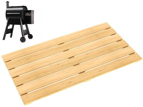 DcYourHome Pelletgrill Lagerregal kompatibel mit Traeger Pro Serie 22 Zubehör, Pelletgrill Bodenablage für Traeger Grill Zubehör 575 Pro Serie und andere Holzpelletgrills Regal