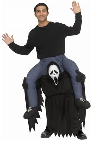 Carry Me Ghost Face Fancy Dress Costume - Adult One Size