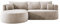 DomoHome - Moderne Ausziehbare Ecksofa Fiore Mit Schlaf-Funktion, Couch mit automatischer Auffaltung, Sofa, Schlafcouch Links 284x183x82 cm Salvador 1