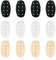 12 Stück BH Trägerpolster, Weiche Silikon BH Träger Schulterpolster Damen Atmungsaktiv und rutschfest BH Träger Halter BH-Zubehör, Schmerzlinderung (Weiß, Schwarz, Beige)