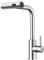 FORIOUS Waterfall Wasserhahn Küche, Hochdruck Küchenarmatur Ausziehbar mit Brause, 360° Drehbar Mischbatterie Spültischarmatur Einhebelmischer mit 3 Strahlarte, Polierter Chrom