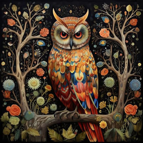 HUADADA 1024 Piece Jigsaw Puzzles for Adults,JigsawPuzzle 1000 Pieces for Adults Challenging Puzzle Games -Owl