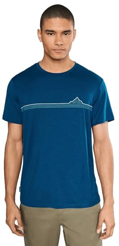 Icebreaker Men Merino 150 Tech Lite SS Tee Range Stripes - S