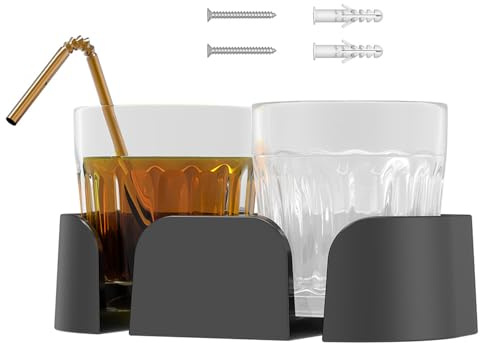 Getränkehalter in der Dusche | Getränkehalter für Badezimmer | Wand-Organizer für Kaffeetassen und Tassen für Badewanne und Bad platzsparend