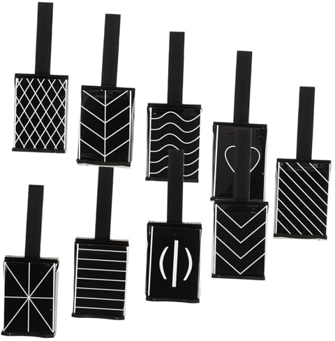 DECOMELODY 9pcs Cat Eye Nail Magnet Magnetic Plates and Stick Tools for Salon and Home Use Professional Nail Art Manicure Supplies Ends
