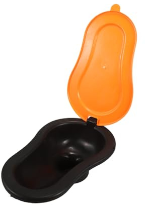 SOIMISS Tragbare Campingtoilette Hocktoilette aus Robustem Kunststoff mit Deckel Provisorische Baustellen Toilette für Renovierung und Outdoor Mobile Hocklösung für Arbeiter