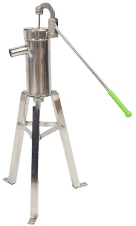 YWBL-WH Pompa per Pozzo Manuale con Supporto Pompa per Acqua con Scossa Manuale in Acciaio Inossidabile per Cortile Domestico, Giardino, Aspirazione 8M