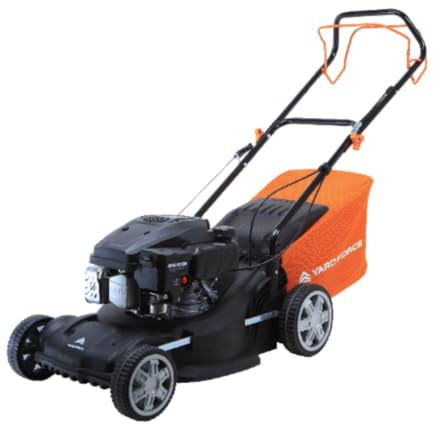 Yard Force Benzin-Rasenmäher, selbstfahrend, 127cc 4-Takt-Motor, 40cm Schnittbreite, 45 Liter Fangsack, 5 Schnitthöhen