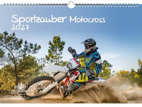 Sportzauber Motocross DIN A3 Kalender für 2027 Freizeit Sport Fitness- Seelenzauber
