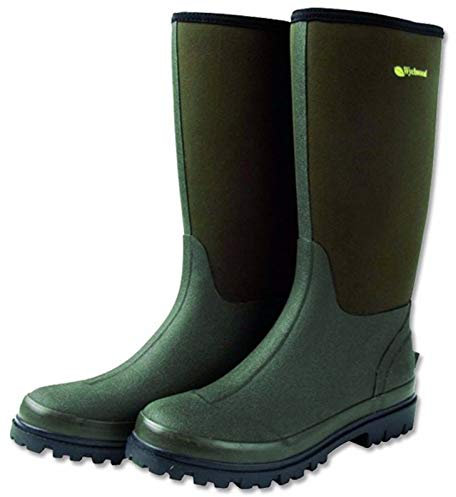 Wychwood - Stivali da gioco in neoprene 3/4, taglia 11, colore: Verde