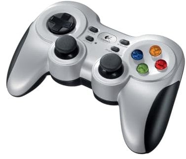 Logitech F710 Wireless Gamepad, 2.4 GHz Wireless con Nano-ricevitore USB, Controller Dual Vibration Feedback, 4 switch D-Pad, PC, Grigio/Nero