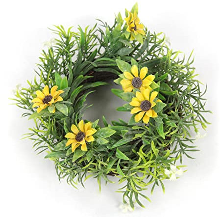 DECOLINE Deko Kranz Sonnenblume klein Ø 15cm