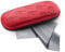 FEFI Hardcase Brillenetui Softtouch im geprägten Brillen-Design (Rot)