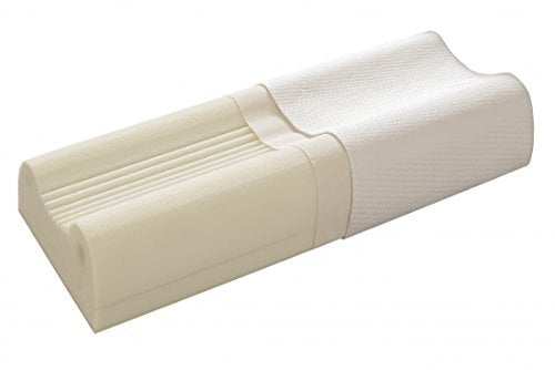 Werkmeister K S10 - Schaum-Nackenstützkissen - 32 x 65 x 10,5 cm - waschbar bis 60°C - mittlere Höhe - Reißverschluss