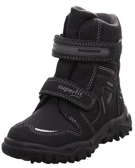 Superfit Jungen HUSKY warm gefütterte Gore-Tex Schneestiefel, SCHWARZ/GRAU 0600, 37 EU