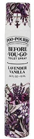 Poo-Pourri Before-You-Go Toilet Spray, Lavender Vanilla, Travel Size 10 mL - Lavender, Vanilla and Citrus