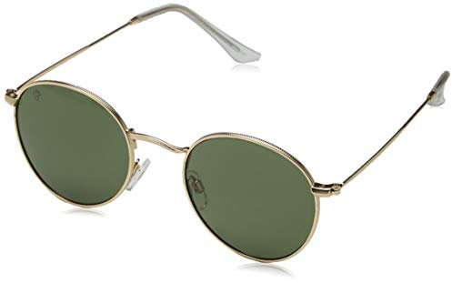 CHPO Unisex-Erwachsene Liam Sonnenbrille, Gold (Gold/Green), 48