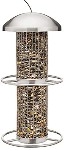 Garden Feelings Vogelfutterstation Mit Sitzring aus Edelstahl