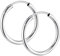 Materia Damen Mädchen Creolen Gold Ohrringe 585 Weißgold 20mm vollflexibel GO-2