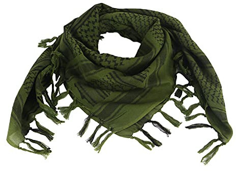 FOCUHUNTER Shemagh Military Tactical Desert Keffiyeh Schal 43x43 Zoll Bunte Arabische Head Neck Wrap mit Quaste für Männer & Frauen