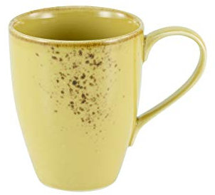 CreaTable 21979 Nature Collection Kaffeebecher, 300 ml, curry, 6-teilig (1 Set)