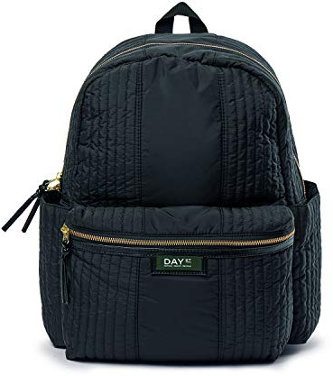DAY ET | Gweneth RE-Q Partial BP B | Rucksack | Schwarz | Dänisches Design | 100% Recycled Polyester | Sport | Unisex | Sustainable | Macbook Pro 13 Tasche | Mittelgroße Tasche