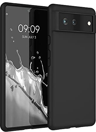 kwmobile Custodia Compatibile con Google Pixel 6 Cover - Back Case per Smartphone in Silicone TPU - Protezione Gommata - nero