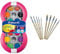 Pelikan 700016 Deckfarbkasten Space+, 24 integrierter Mischpalette, Farbe: Magenta, 1 Stück, Bunt & 700405 Pinsel Starter-Set mit 5 Haar- und 5 Borstenpinseln