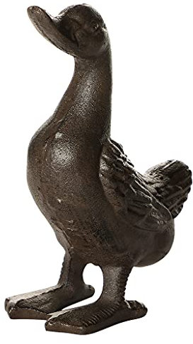 Cast Iron Garden Duck Ornament Vintage Style Decorative Metal Garden Sculpture Spring Summer Wedding Anniversary Décor Gift