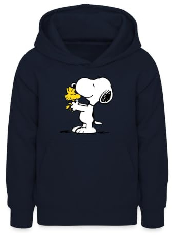 Spreadshirt Peanuts Snoopy Und Woodstock Teenager Hoodie