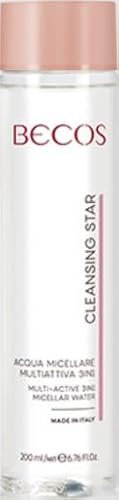 Becos Cleansing Star Mizellenwasser, multifunktional, 3 in 1, 200 ml – eine Lösung zum Make-up-Entfernen, Reinigen, belebend, in einer einzigen Geste