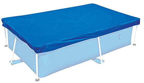 MAHWTF Waterproof 220 X 150 Cm Pool Cover Rectangular Pool Cover Pool Cover Anti-Uv Anti-Dust Swimming Pool Cover for Inflatable Family Pool Frame Pool