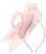 Lurrose Women Fascinators Pink Fascinators Hat Pink Mesh Tea Party Headband for Women Ladies Wedding