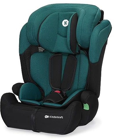 Kinderkraft COMFORT UP I-SIZE 76-150 cm Seggiolino auto 9-36 kg, Poggiatesta Regolabile di 11 livelli, Seduta spaziosa, Cinture di Sicurezza, Inserto modulare dotato, Gruppo 1/2/3, Verde