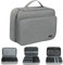 Gocokia Plus Large Capacity Electronic Accessories Organizer, Storage Handbag with Front Pocket Travel Cable Organizer Gadget Bag Carry Pouch for iPad 11,Hard Drives, Power, Charger -Grey