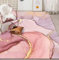 Tappeti Design Teppich Wohnzimmer 160x230 Teppich Kurzflor Sahnepulver Goldener Minimalistischer Stil Teppiche Schlafzimmer, Flur, Esszimmer