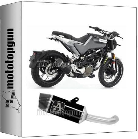 arrow 72631AKN auspuff zugelassen indy-race aluminium schwarz endkappe carby kompatibel mit husqvarna svartpilen 401 2020 2021 2022 2023 mototopgun